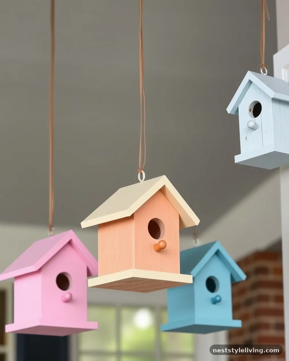 Pastel Birdhouse Accents - 22 Easter Front Porch Ideas for a Fresh Spring Welcome