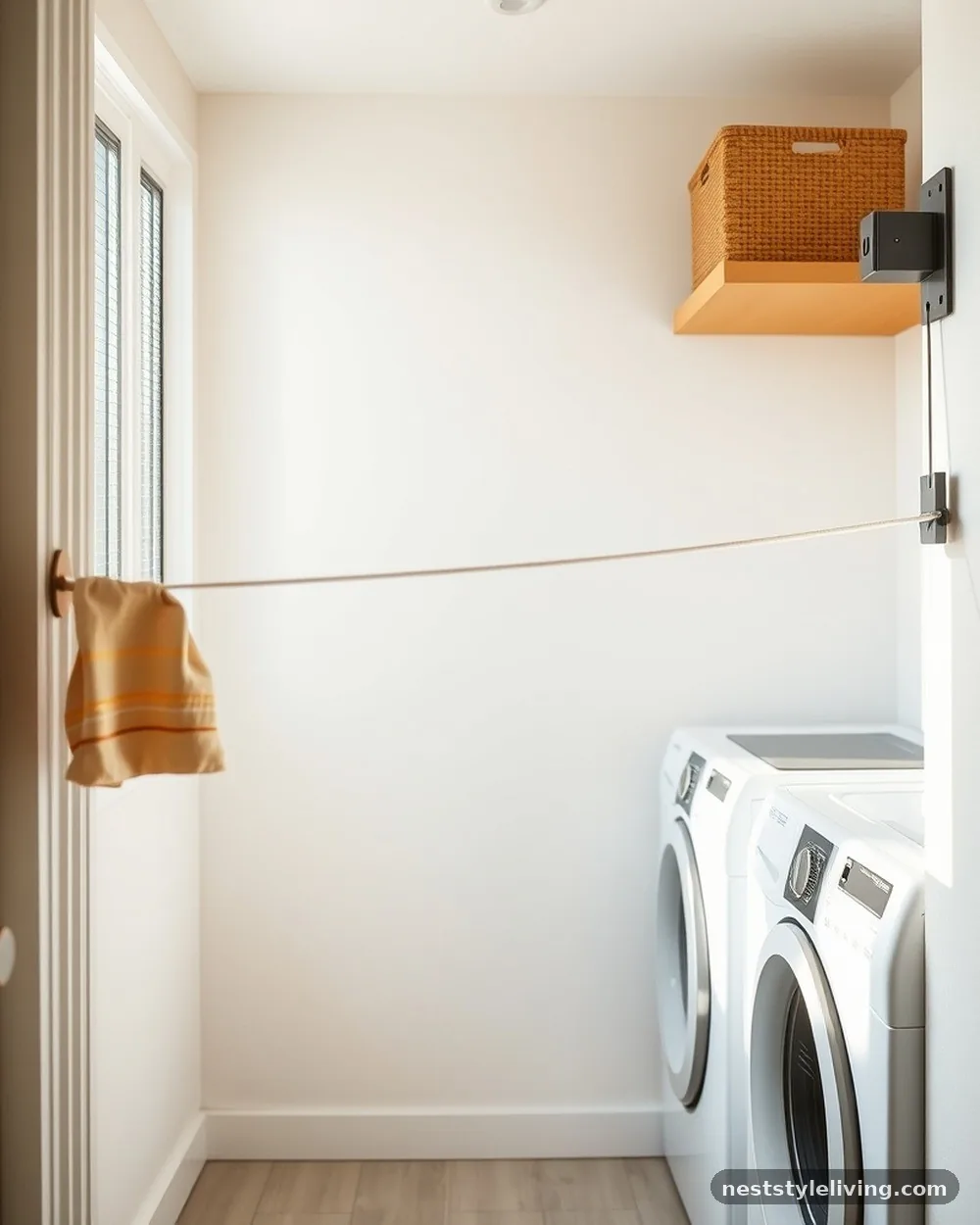 Retractable Clothesline Systems - 16 Laundry Closet Ideas That Make Small Spaces Work