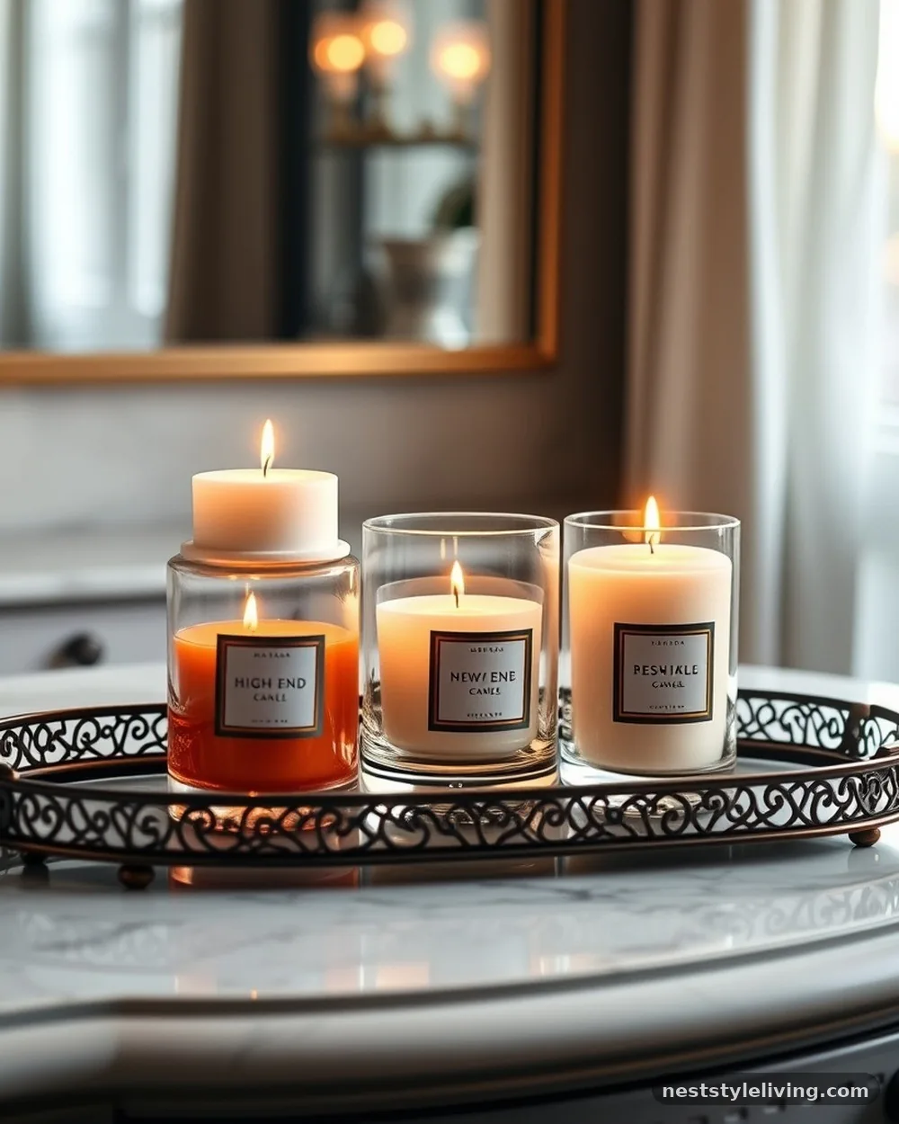 Scented Candle Displays - 19 Glam Room Ideas for a Stylish Luxe Feel
