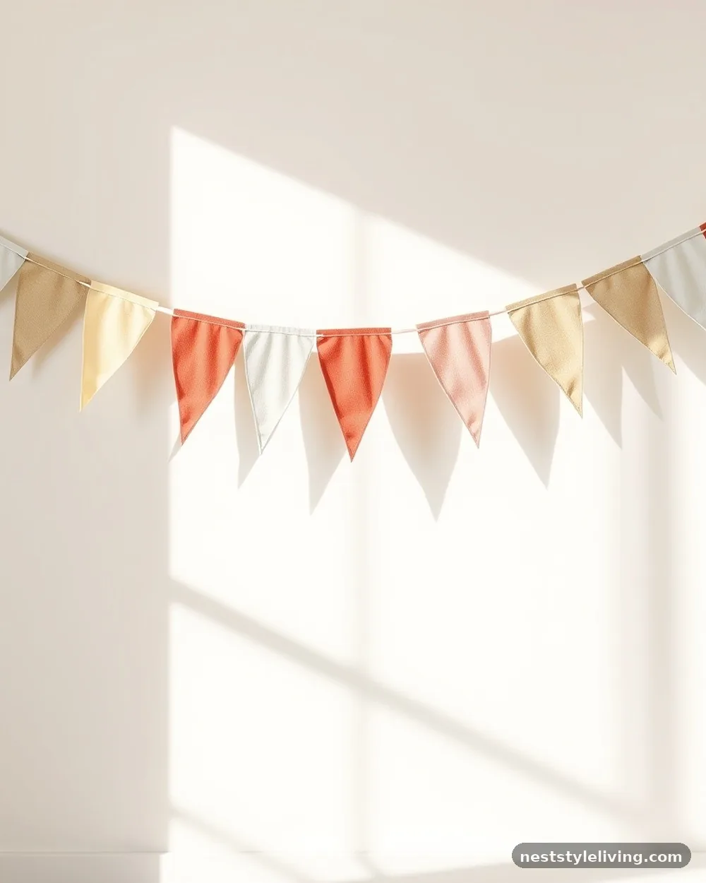 Soft Fabric Pennant Banners - 18 Whimsical Kids Bedroom Ideas Full of Magic and Fun