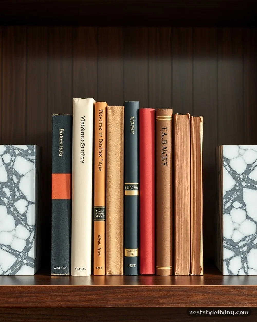 Consistent Bookend Styles - 22 Bookshelf Styling Ideas That Look Designer-Curated