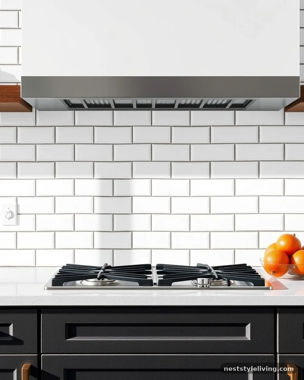 Subway Tile with Contrasting Grout - 20 Mid Century Modern Kitchen Ideas That Feel Timeless