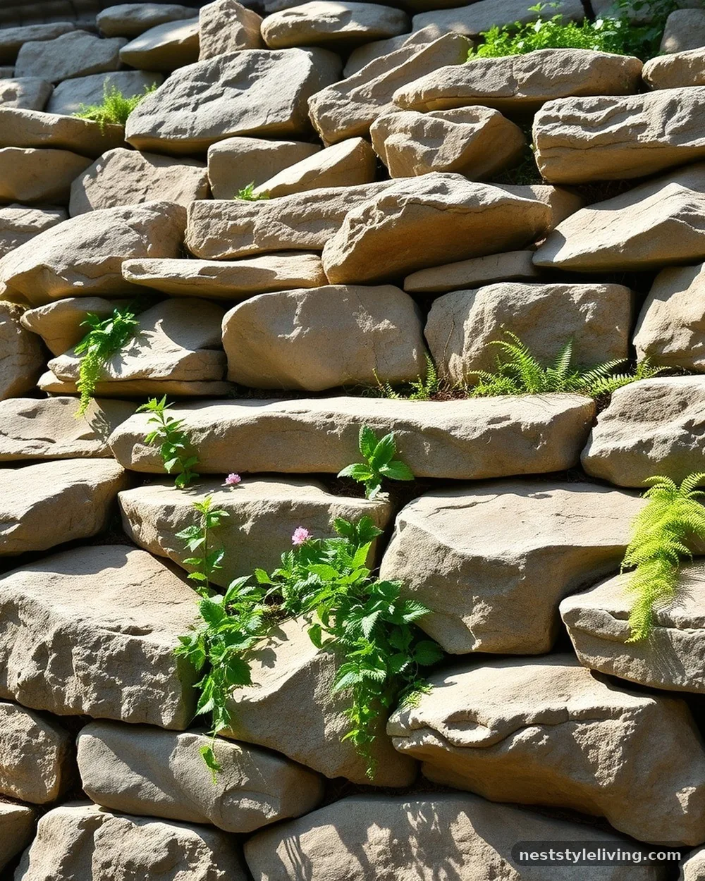 Boulder Retaining Wall Planters - 20 Rock Landscaping Ideas for a Bold Natural Backyard
