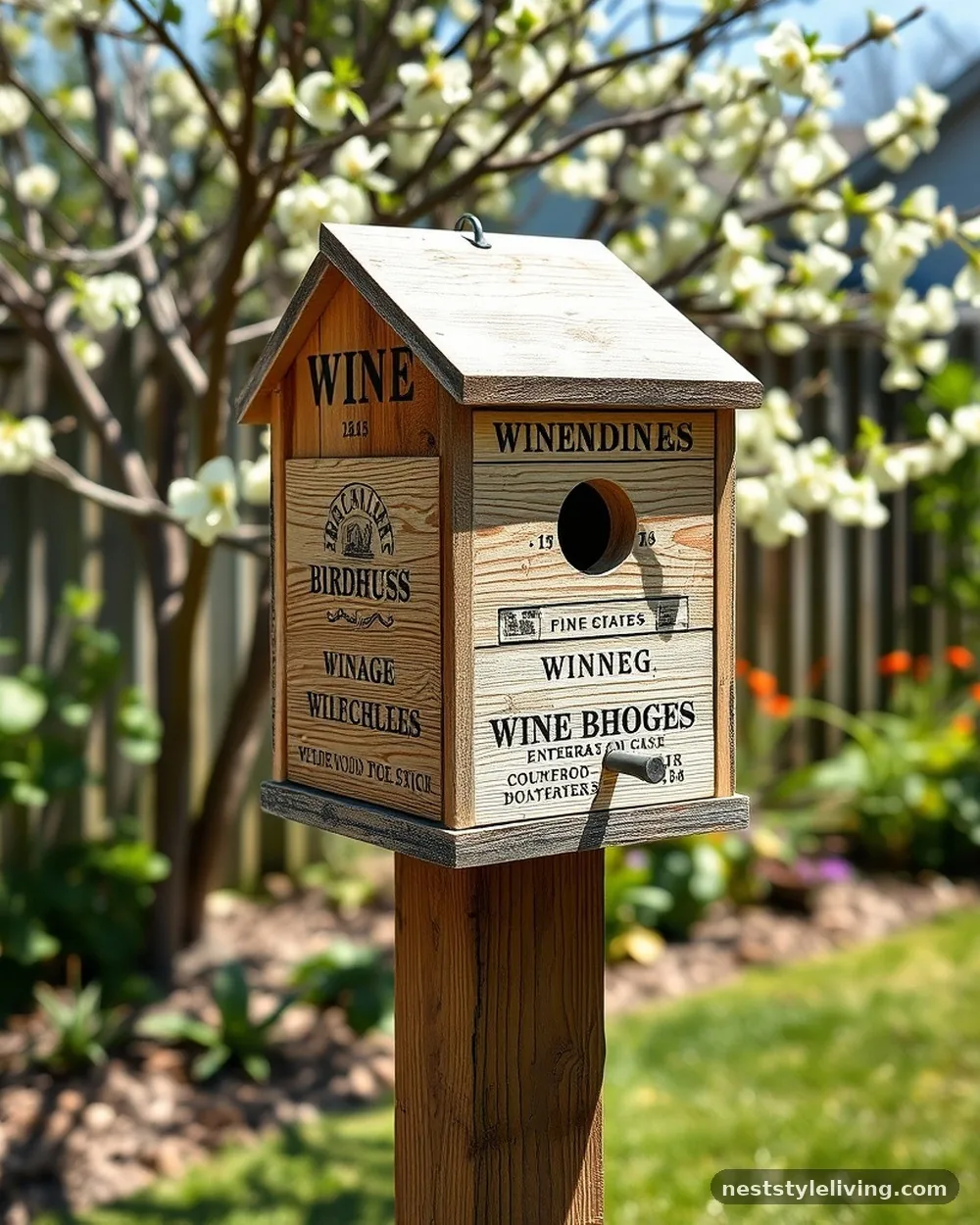 Recycled Wine Box Houses - 20 Birdhouse Ideas That Make Your Backyard Feel Special