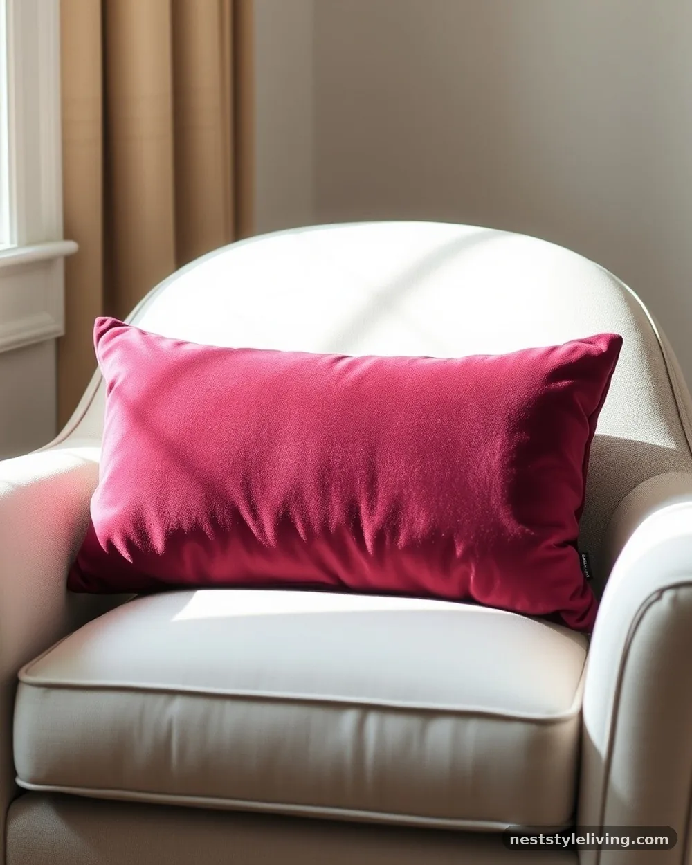 Velvet Lumbar Pillow - 19 Reading Nook Ideas You’ll Want to Use Every Day