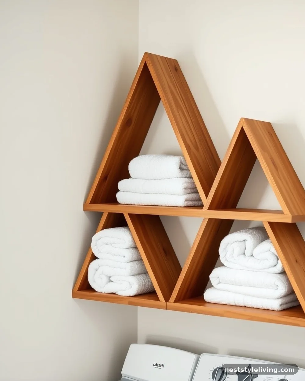 Corner Shelving Units - 22 Small Laundry Room Ideas That Maximize Every Inch