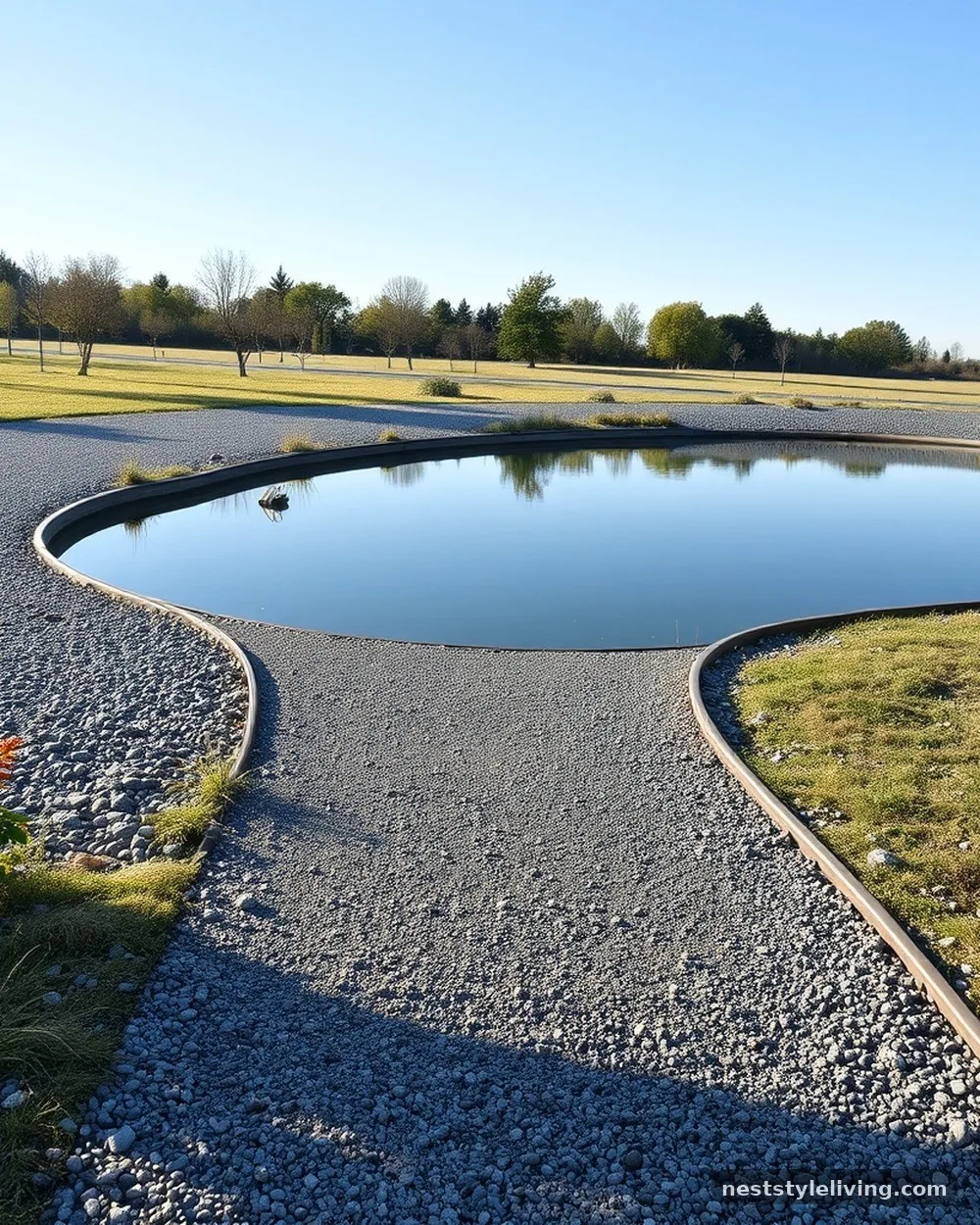Gravel Mulch Pathways - 22 Pond Landscaping Ideas for a Serene Outdoor Space