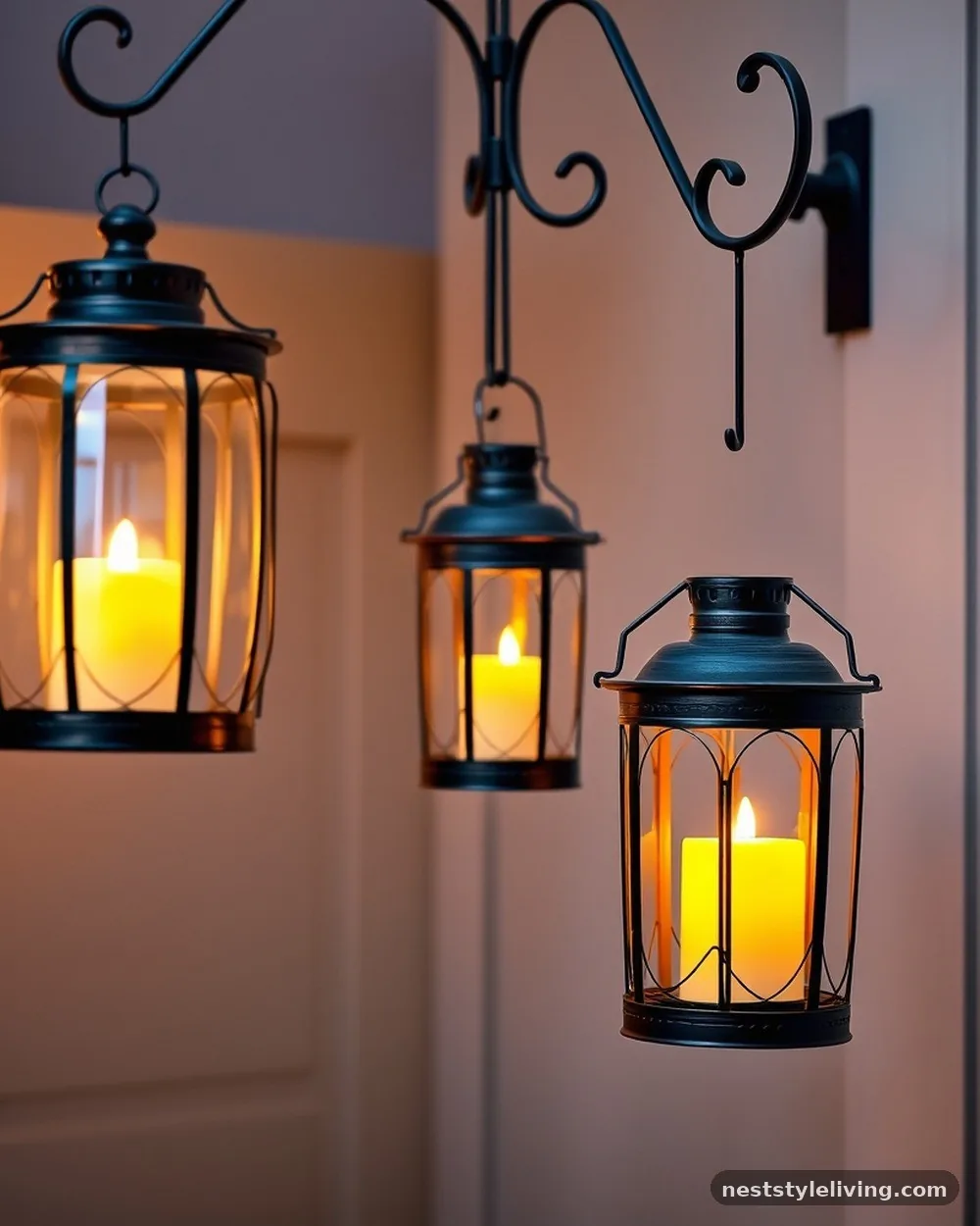Hanging Lanterns - 22 Backyard Corner Ideas for a Cozy Outdoor Retreat