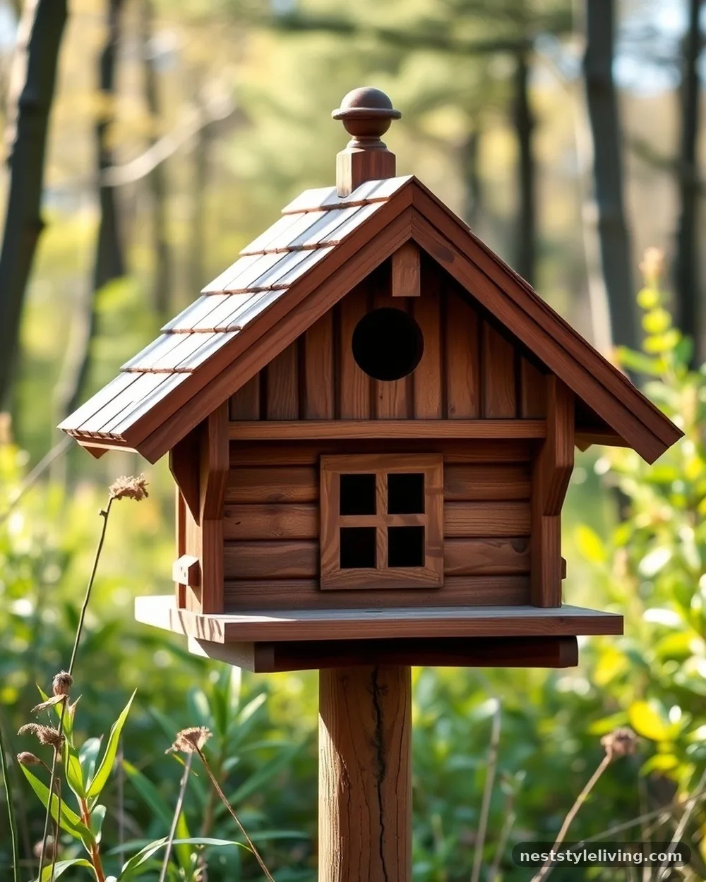 Heavy-Duty Redwood Chalets - 20 Birdhouse Ideas That Make Your Backyard Feel Special