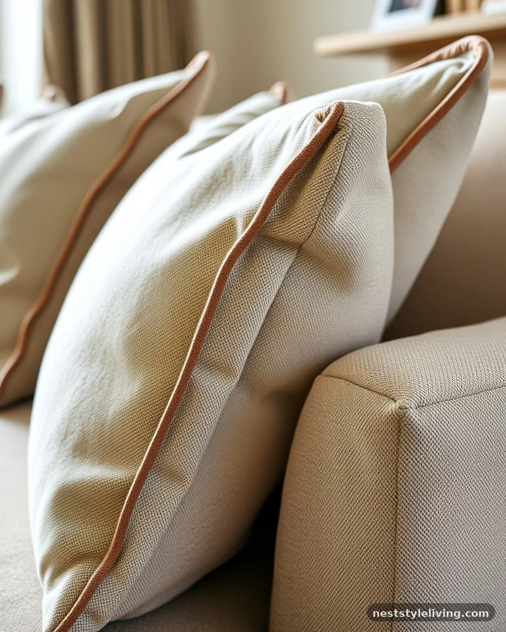 Upholstery with Piping or Detail - 20 Luxury Living Room Ideas That Look Designer Approved