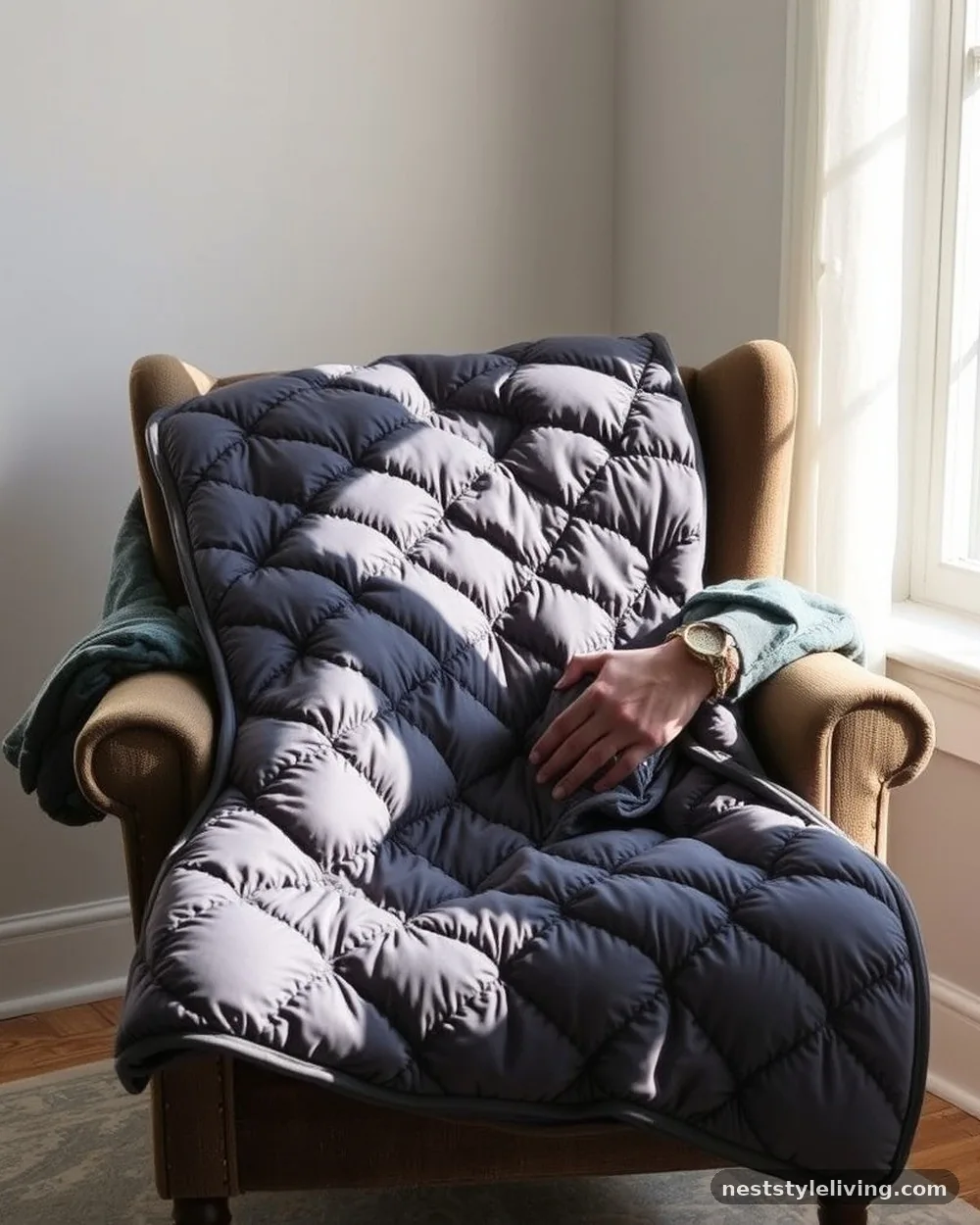 Weighted Throw Blanket - 19 Reading Nook Ideas You’ll Want to Use Every Day