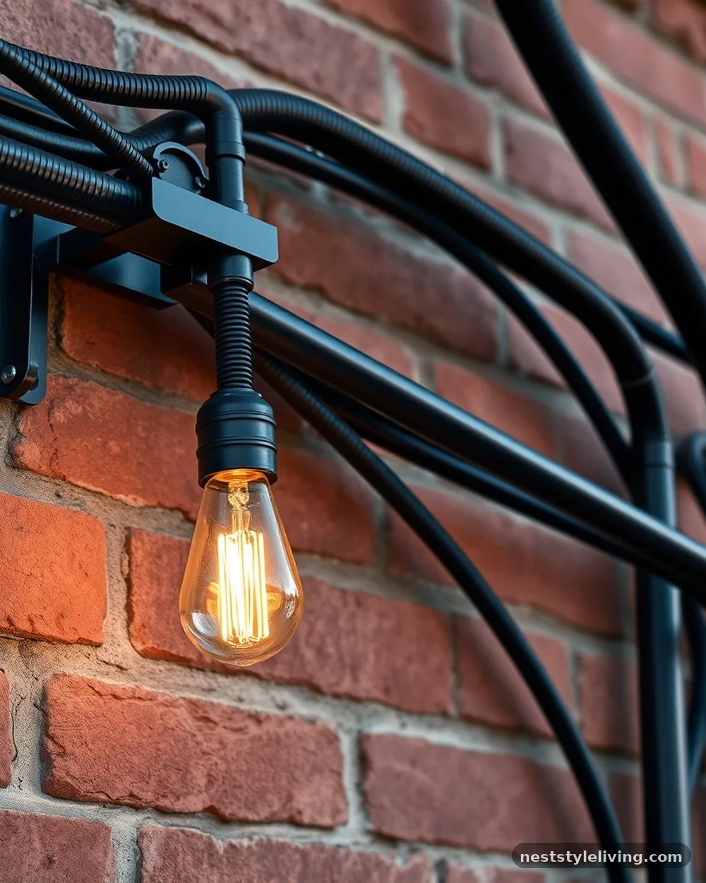 Exposed Electrical Conduit - 22 Grunge Apartment Ideas for a Cool Edgy Look