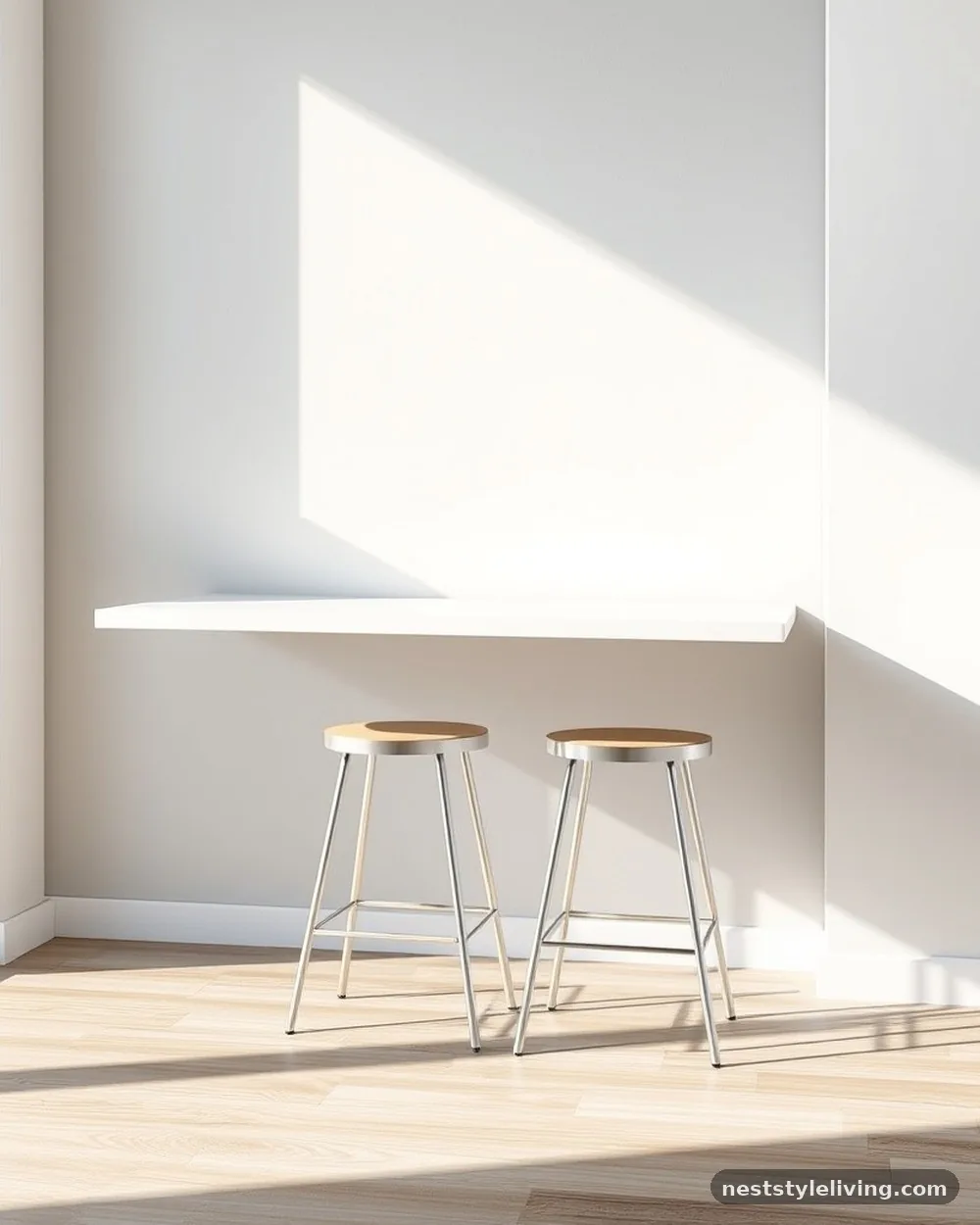 Floating Wall-Mounted Table - 15 Dining Nook Ideas for a Cozy and Stylish Home