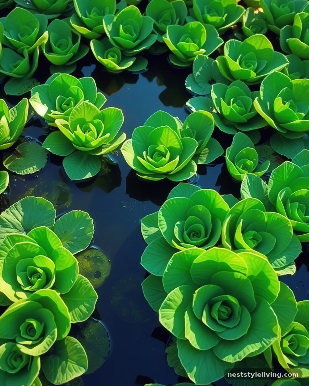 Floating Water Lettuce Colonies - 22 Pond Landscaping Ideas for a Serene Outdoor Space