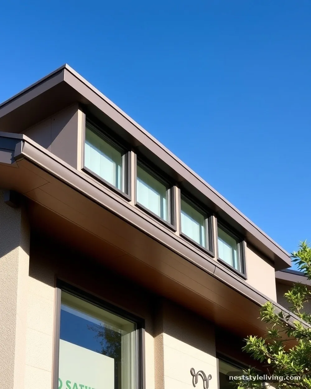Geometric Clerestory Windows - 16 Mid Century Modern House Exterior Ideas to Copy