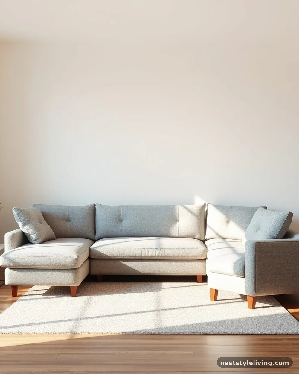 Low-Profile Sectional Sofas - 23 Single Wide Trailer Living Room Ideas That Feel Cozy