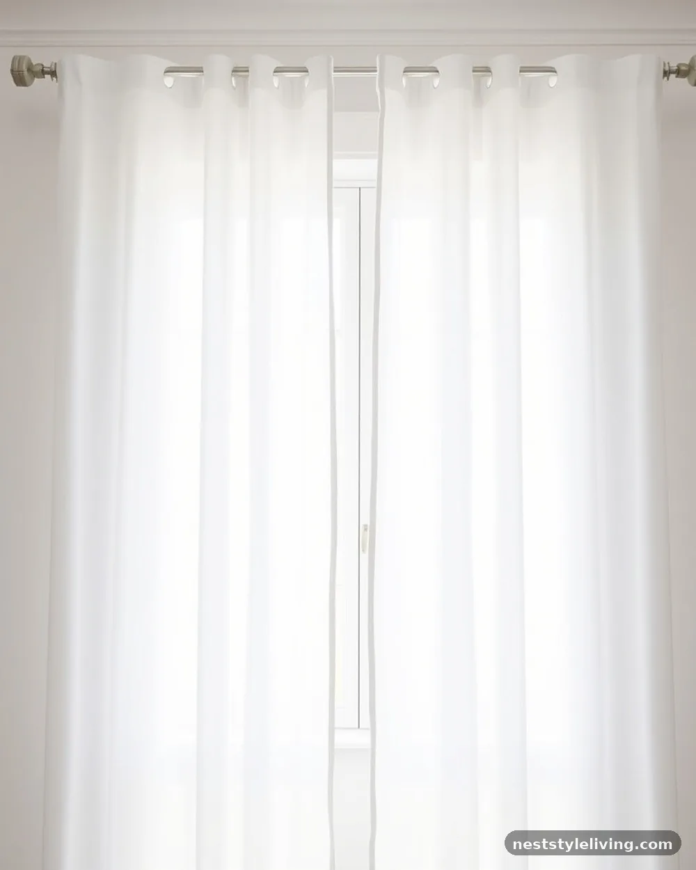Breathable Cotton Curtains - 21 Japandi Bedroom Ideas for a Calm, Modern Retreat
