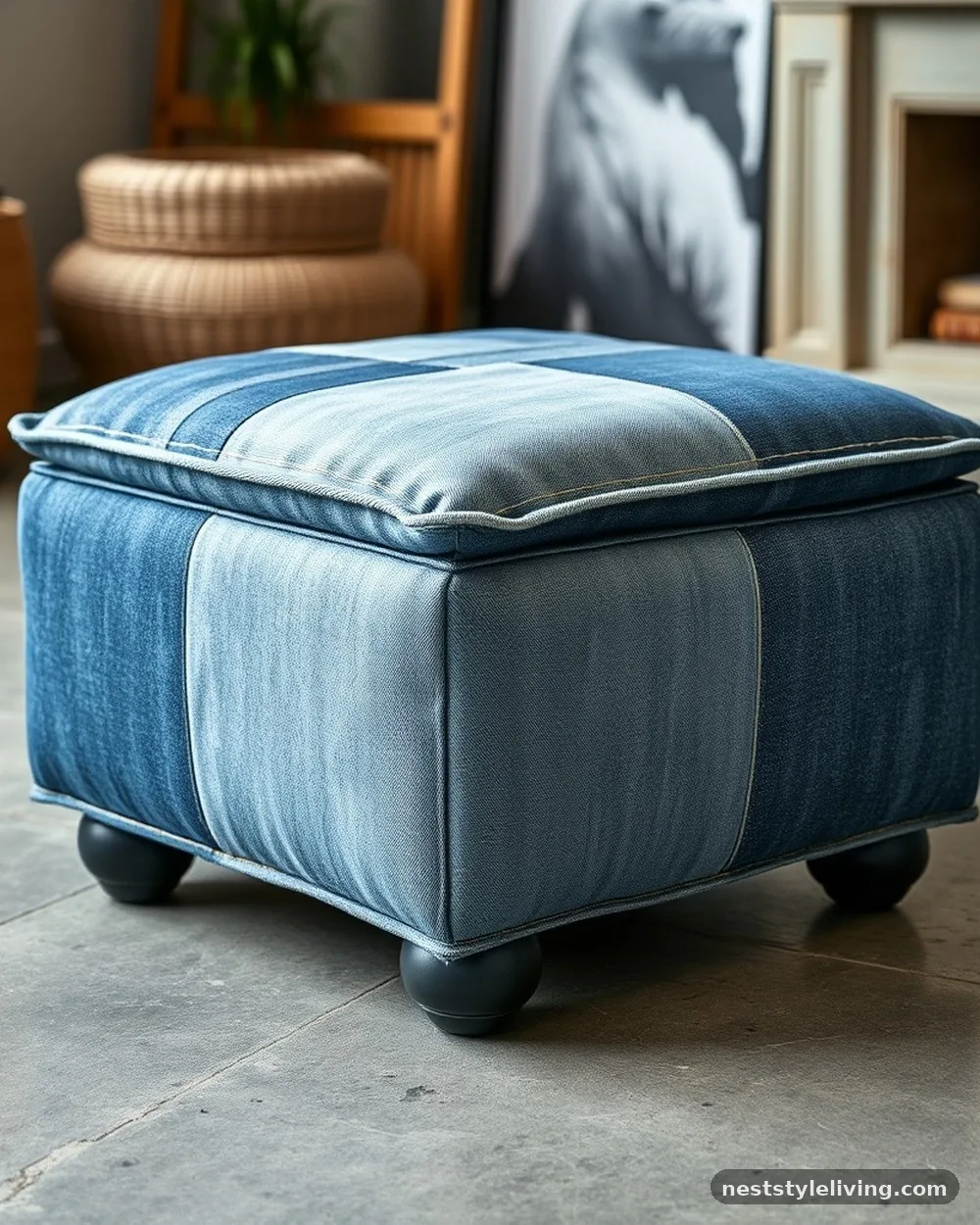 Worn-in Denim Accents - 22 Grunge Apartment Ideas for a Cool Edgy Look