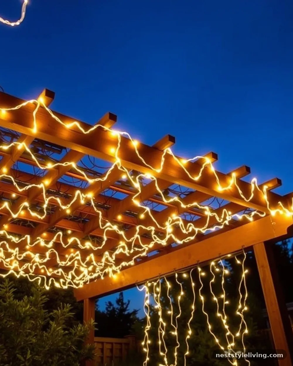 Overhead String Light Canopies - 24 Deck Ideas to Create a Beautiful Intentional Space