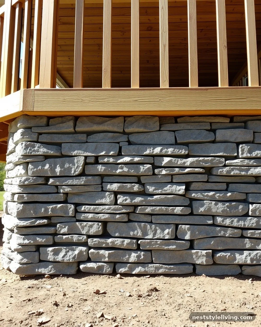Stone Veneer Base Cladding - 24 Deck Ideas to Create a Beautiful Intentional Space