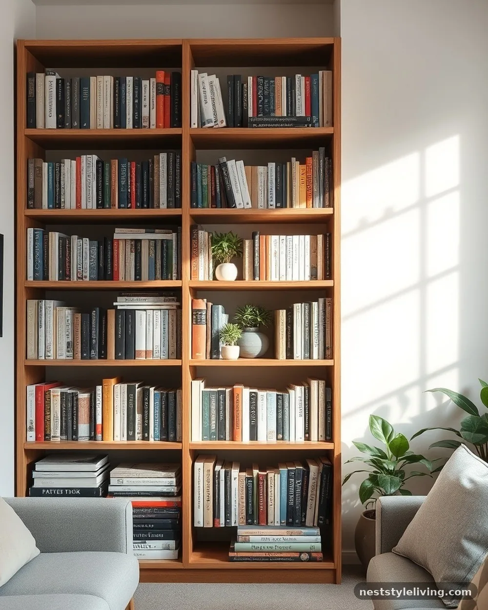 Curated Bookcases - 23 Single Wide Trailer Living Room Ideas That Feel Cozy
