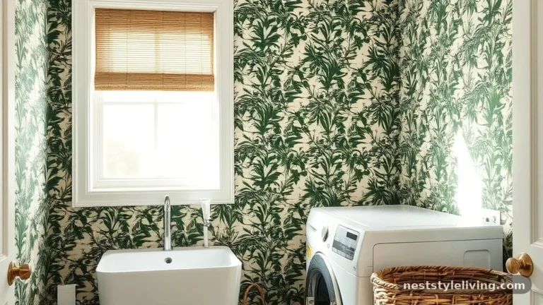 23 Laundry Room Wallpaper Ideas That Look Stylish