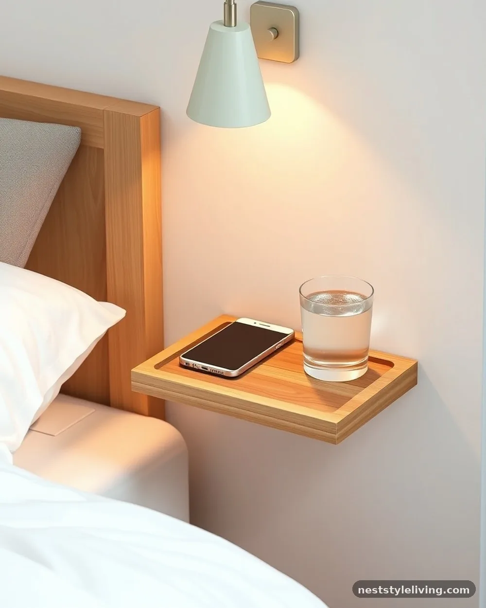 Floating Bedside Tray - 24 DIY Room Decor Ideas for Teens With Big Style