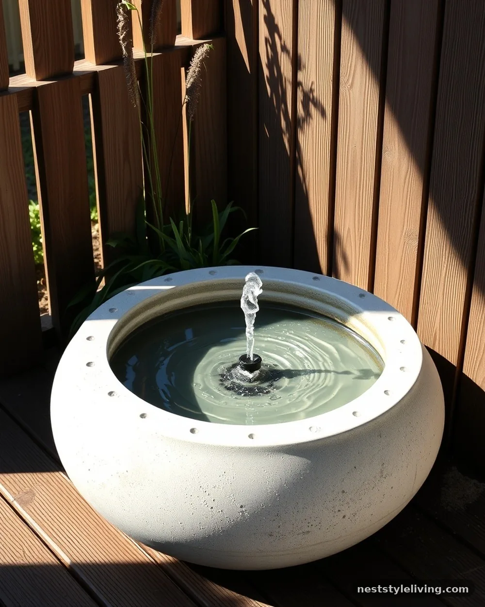 Water Feature Focal Point - 24 Deck Ideas to Create a Beautiful Intentional Space