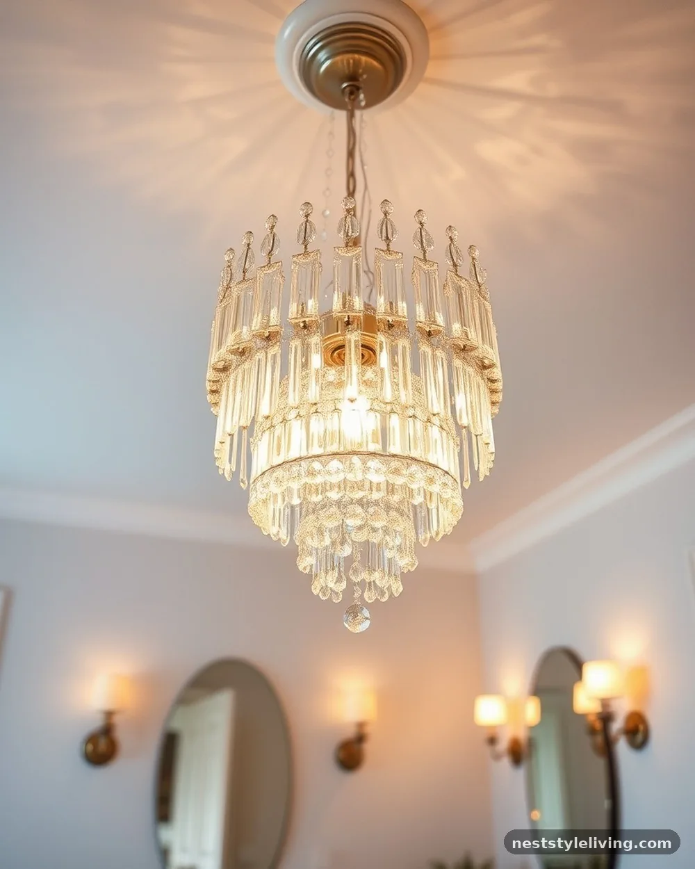 Crystal Chandelier Lighting - 19 Glam Room Ideas for a Stylish Luxe Feel