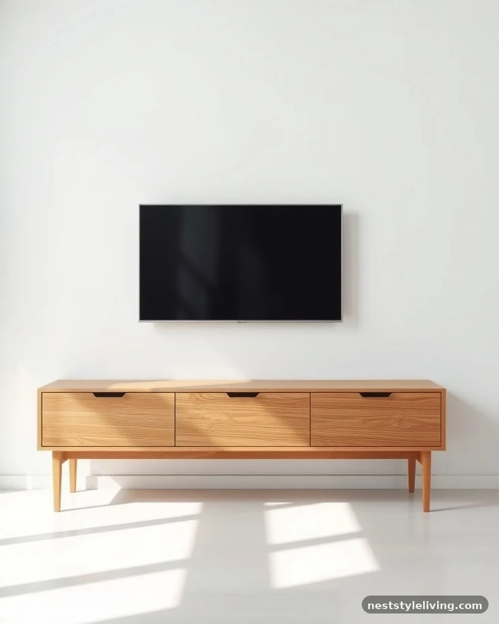 Floating Media Consoles - 23 Single Wide Trailer Living Room Ideas That Feel Cozy