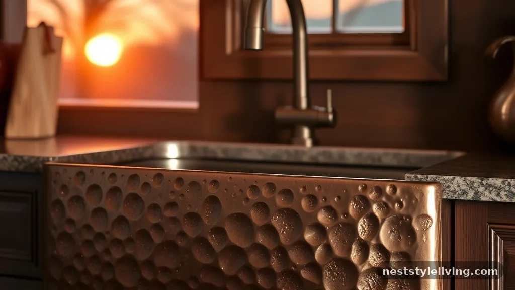 Hand-Hammered Copper Front - 18 Farmhouse Sinks That Make Kitchens Feel Timeless