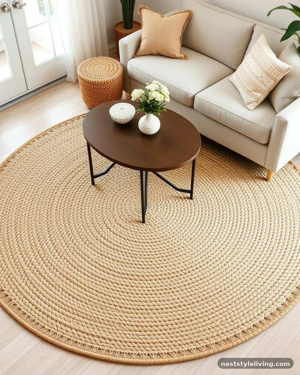 Jute Area Rugs - 17 Summer Room Decor Ideas for a Fresh, Cozy Home