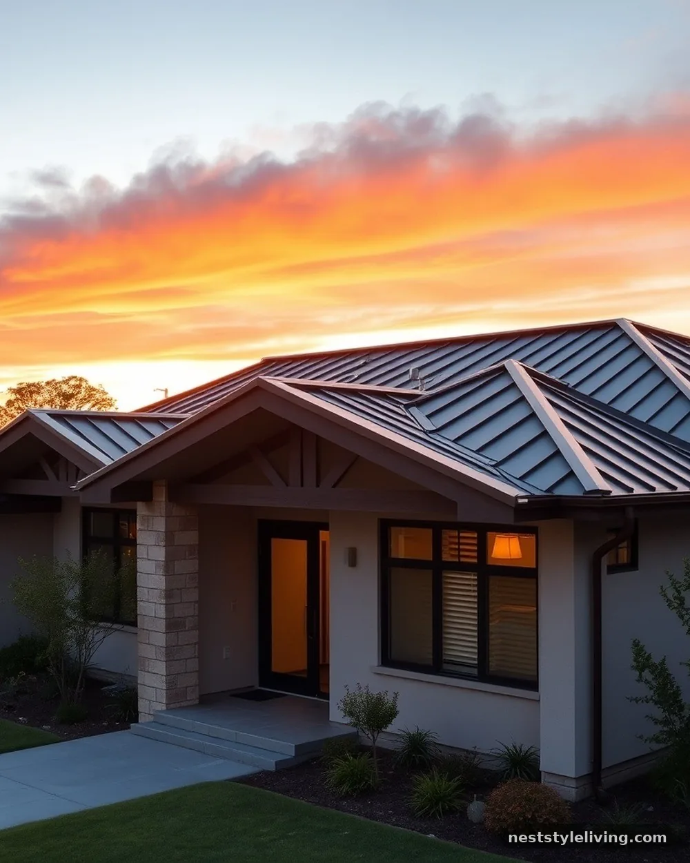 Low-Pitch Butterfly Roofline - 16 Mid Century Modern House Exterior Ideas to Copy