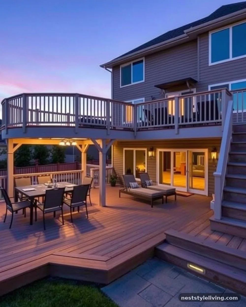 Multi-Level Platform Zoning - 24 Deck Ideas to Create a Beautiful Intentional Space