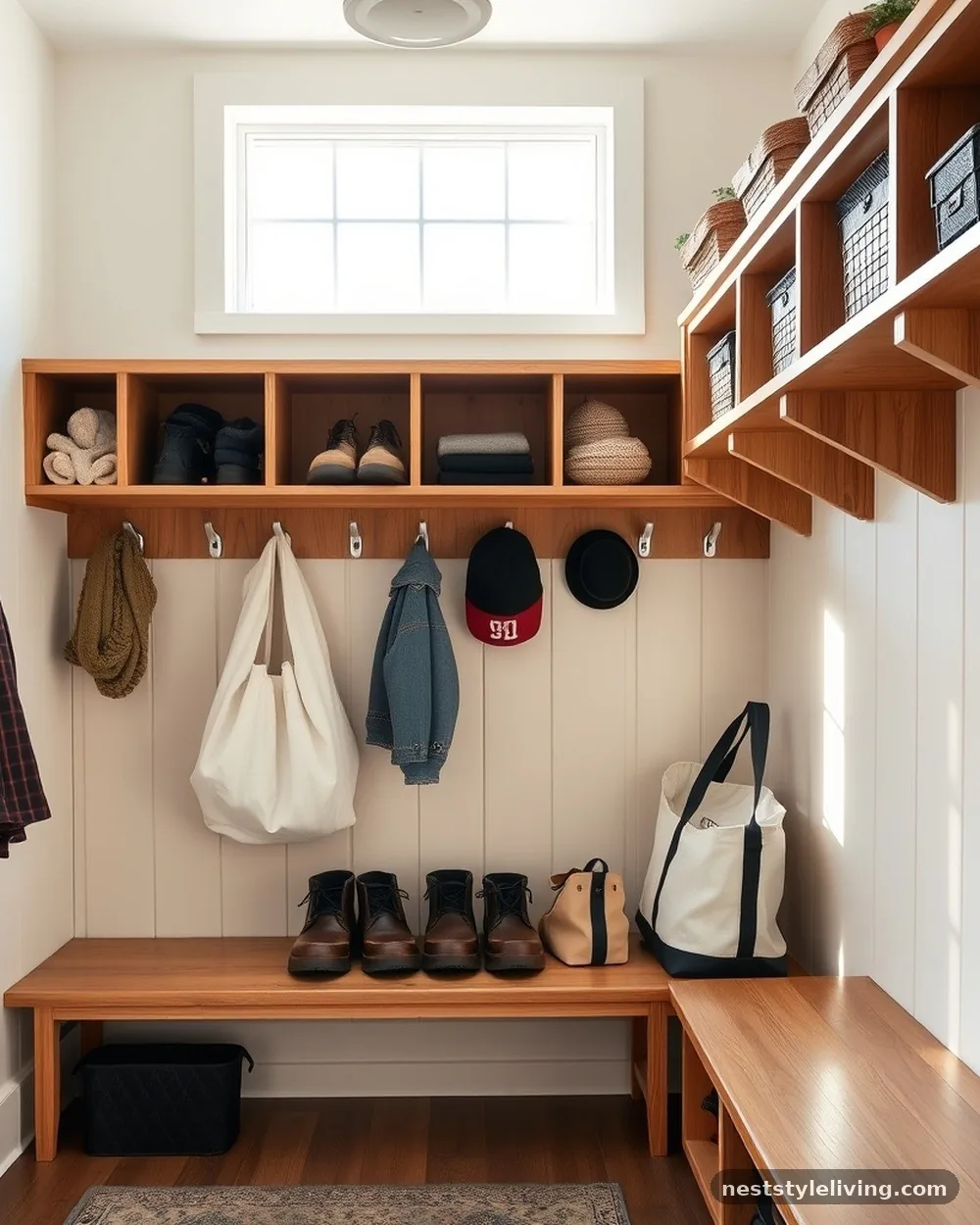 Open Cubby Systems for Quick Access - 18 Mudroom Laundry Room Ideas That Make Life Easier