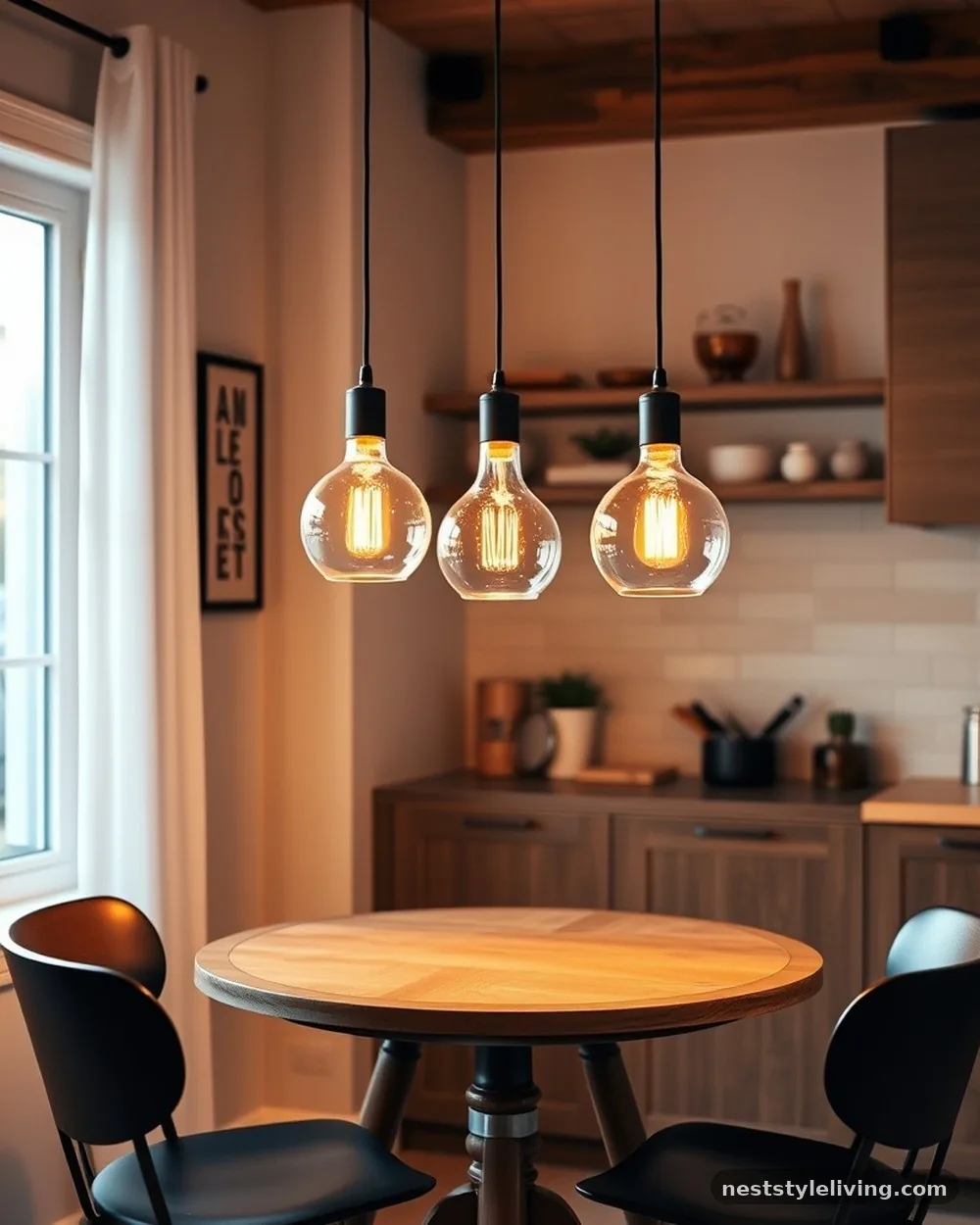 Pendant Light Cluster - 15 Dining Nook Ideas for a Cozy and Stylish Home