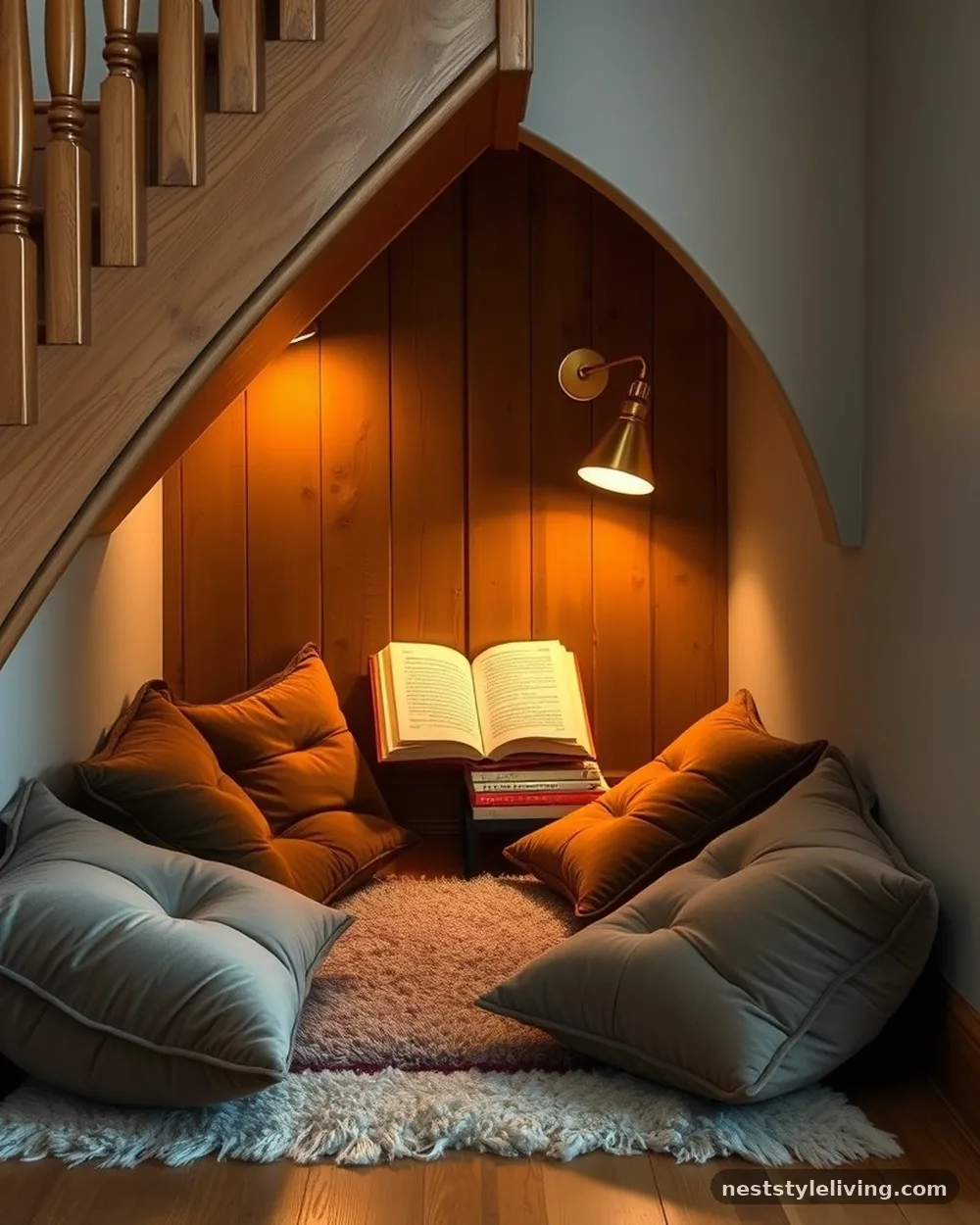 Secret Reading Nook Under the Stairs - 18 Whimsical Kids Bedroom Ideas Full of Magic and Fun