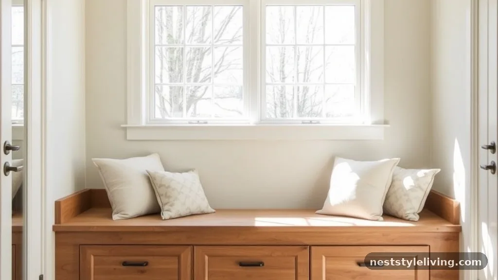 Built-in Window Bench Seating - 18 Sunroom Designs That Make Your Home Feel More Inviting
