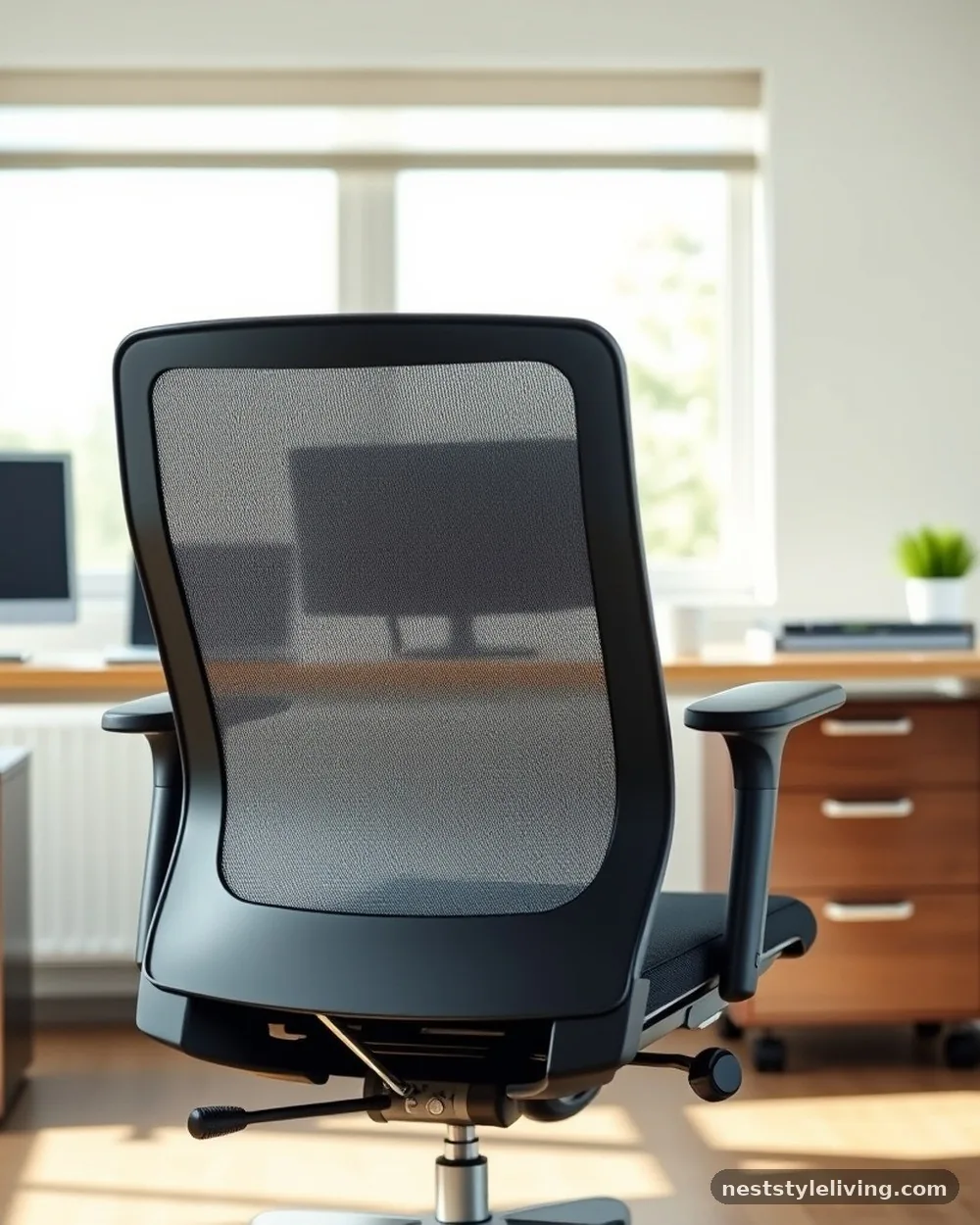 Ergonomic Mesh Task Chair - 15 Home Office Design Ideas That Boost Focus and Style