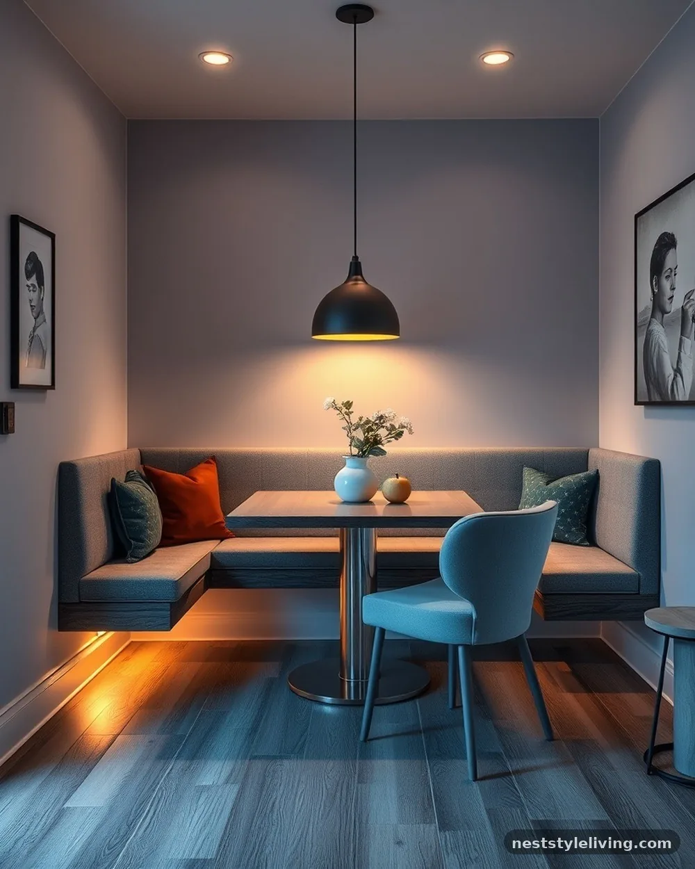 Floating Built-in Banquette - 16 Small Dining Room Ideas That Feel Open and Stylish