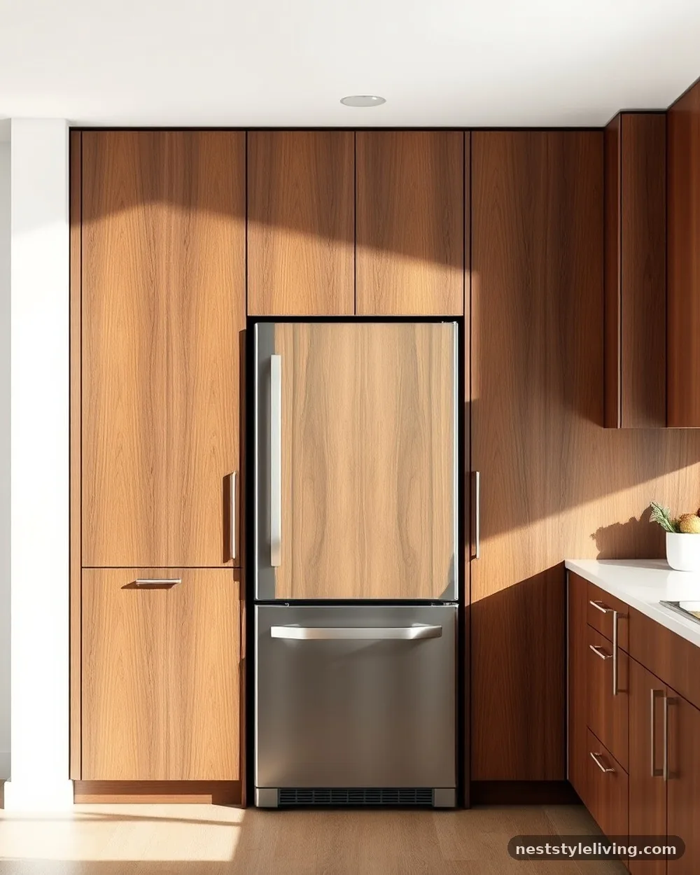 Integrated Appliances - 20 Mid Century Modern Kitchen Ideas That Feel Timeless
