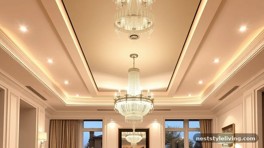 Mirrored Ceiling Accents - 14 Modern Ceiling Designs That Transform Any Room