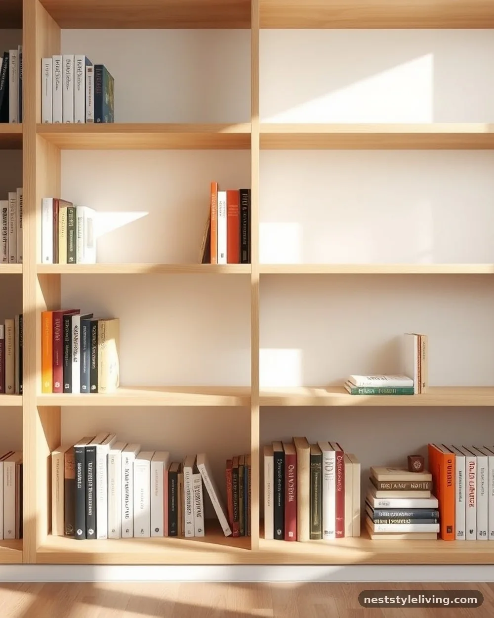 Negative Space Integration - 22 Bookshelf Styling Ideas That Look Designer-Curated