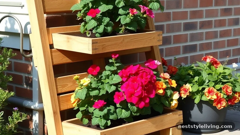 Rustic Tiered Planter - 17 Outdoor Pallet Projects for a More Stylish Backyard