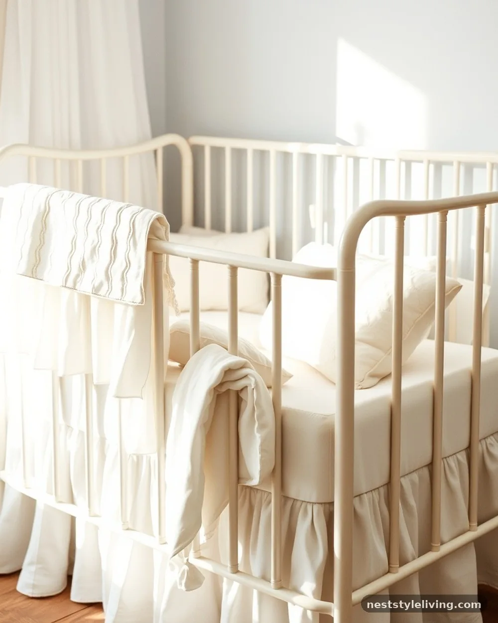 Linen Textiles - 24 French Inspired Nursery Ideas With Timeless Charm