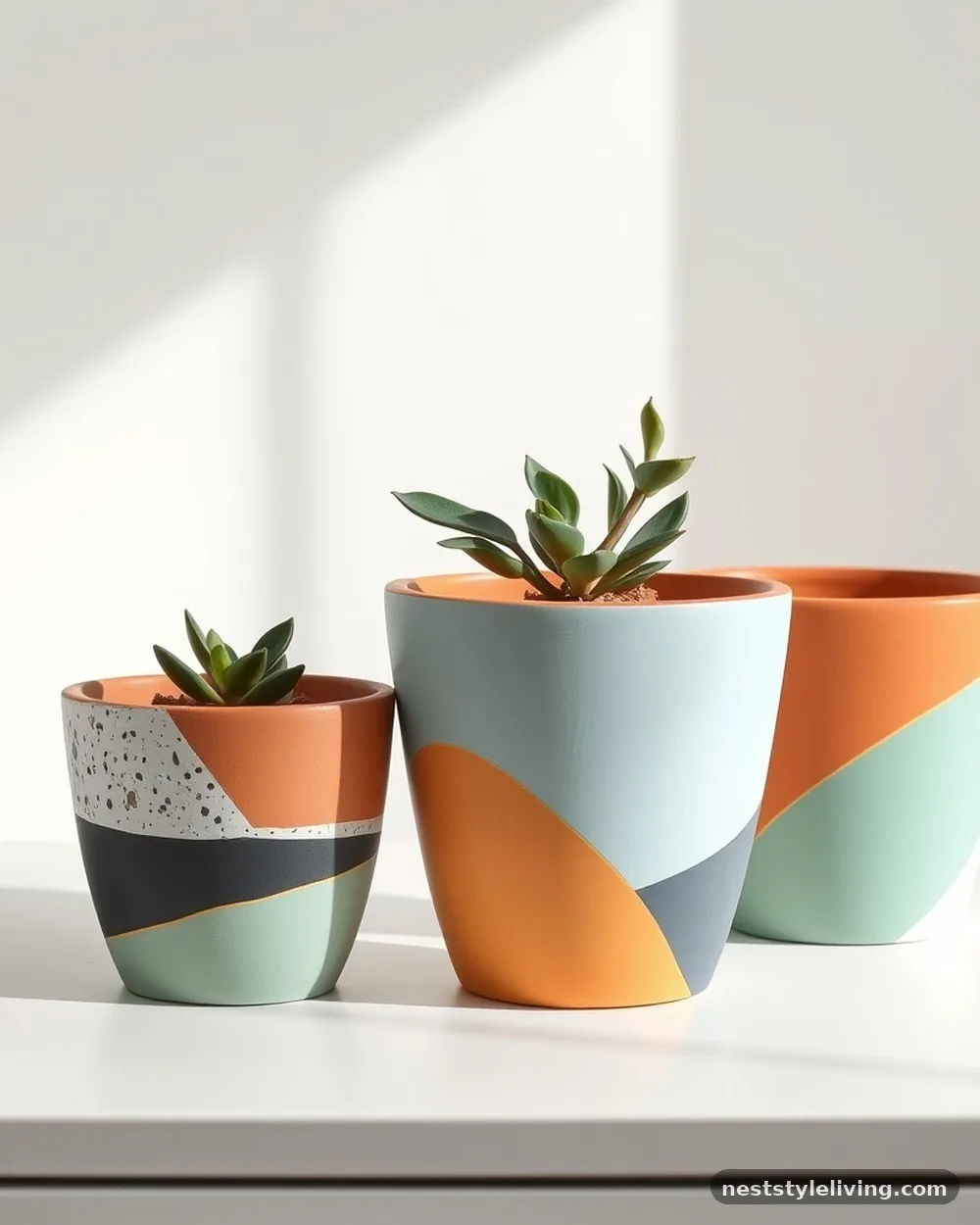 Painted Terracotta Planters - 24 DIY Room Decor Ideas for Teens With Big Style