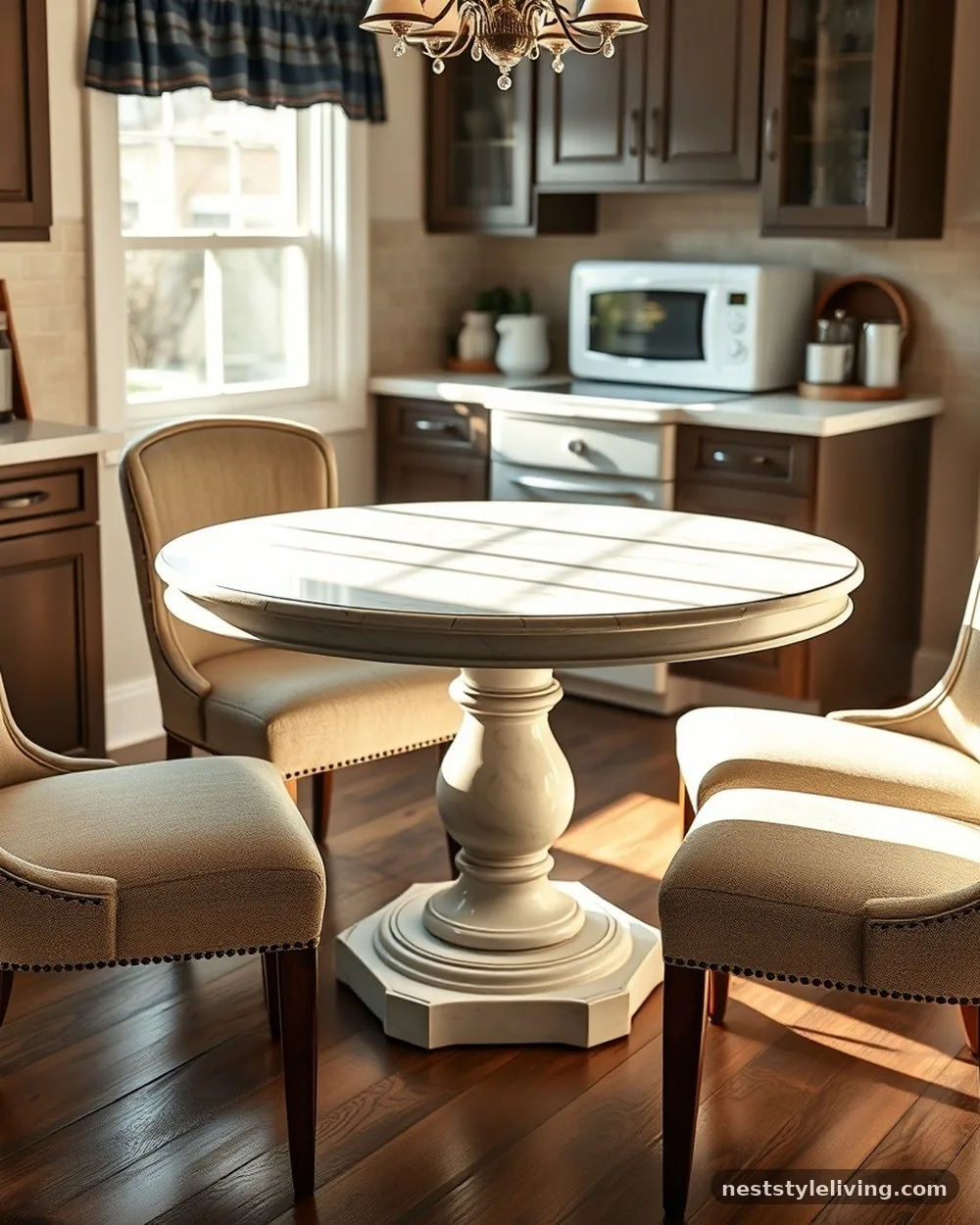 Round Pedestal Table - 15 Dining Nook Ideas for a Cozy and Stylish Home