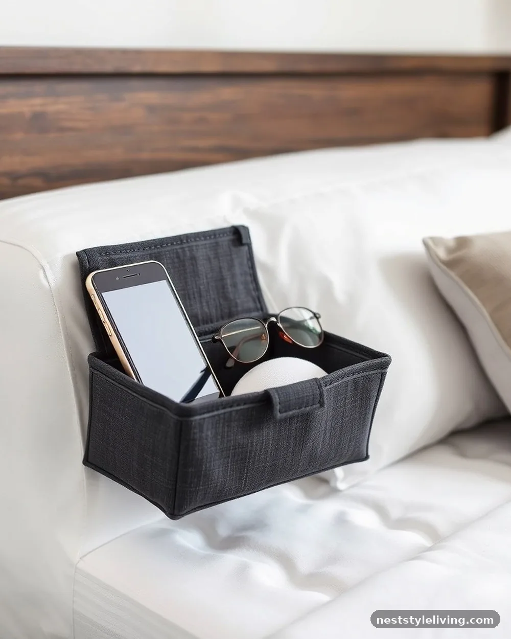Hanging Bedside Caddy - 20 Dorm Room Ideas to Make Your Space Feel Like Home