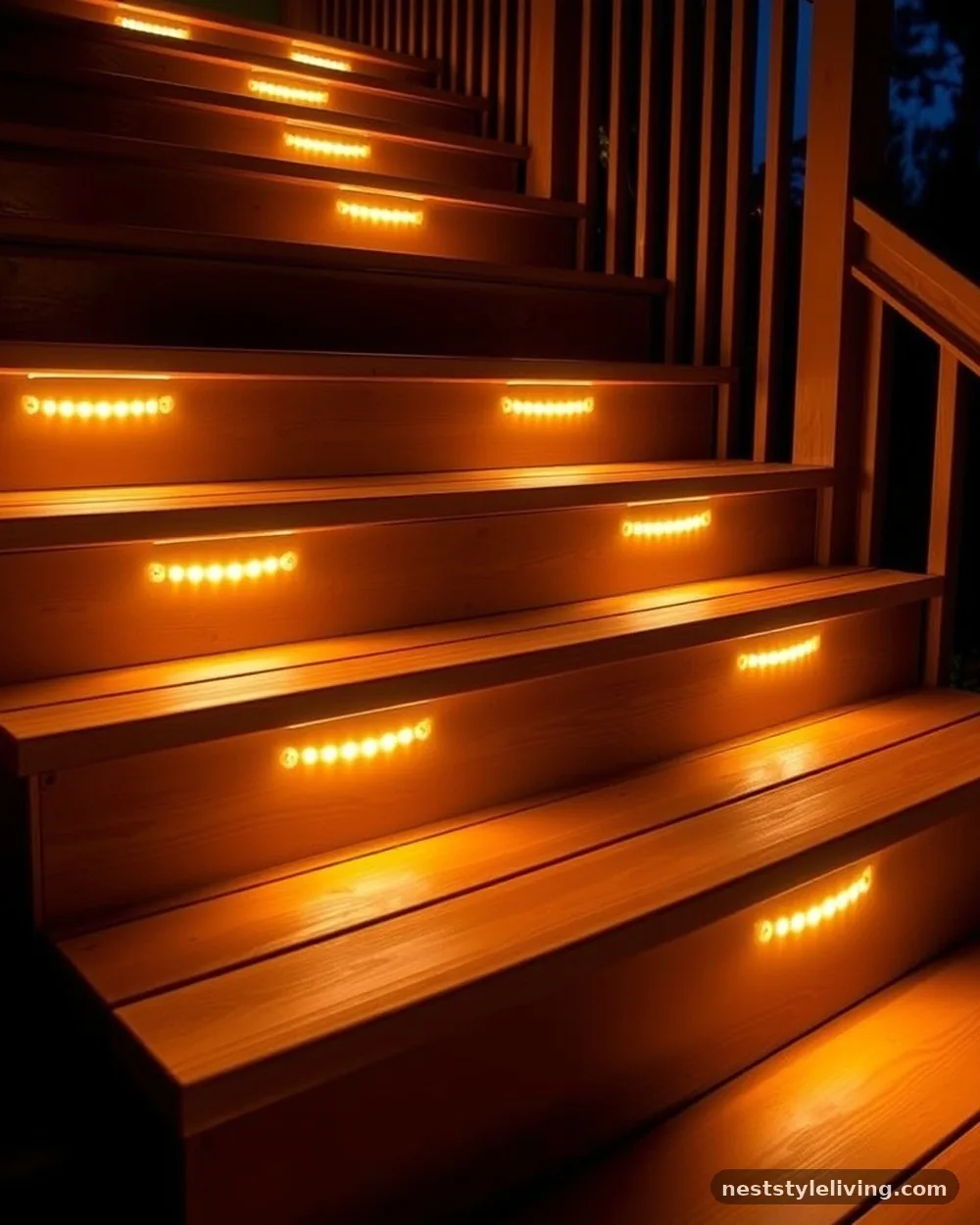 Integrated LED Stair Lighting - 24 Deck Ideas to Create a Beautiful Intentional Space