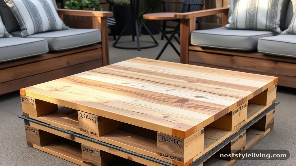 Low-Profile Coffee Table - 17 Outdoor Pallet Projects for a More Stylish Backyard